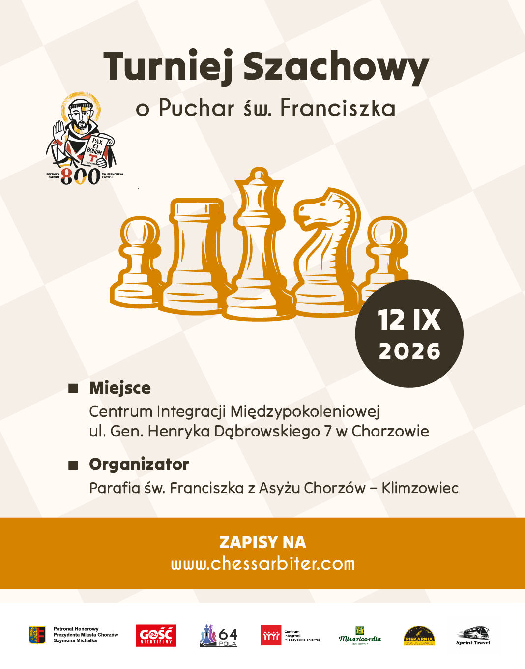 TURNIEJ SZACHOWY O PUCHAR ŚW. FRANCISZKA